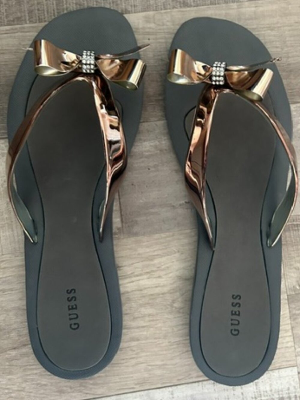 Women's Guess Metallic Flip Flop